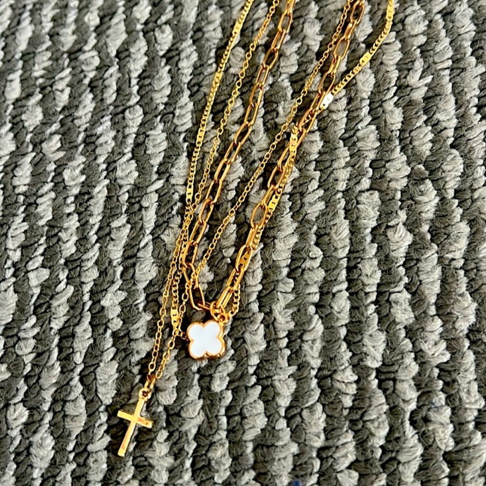 3 in 1 Gold Necklaces
